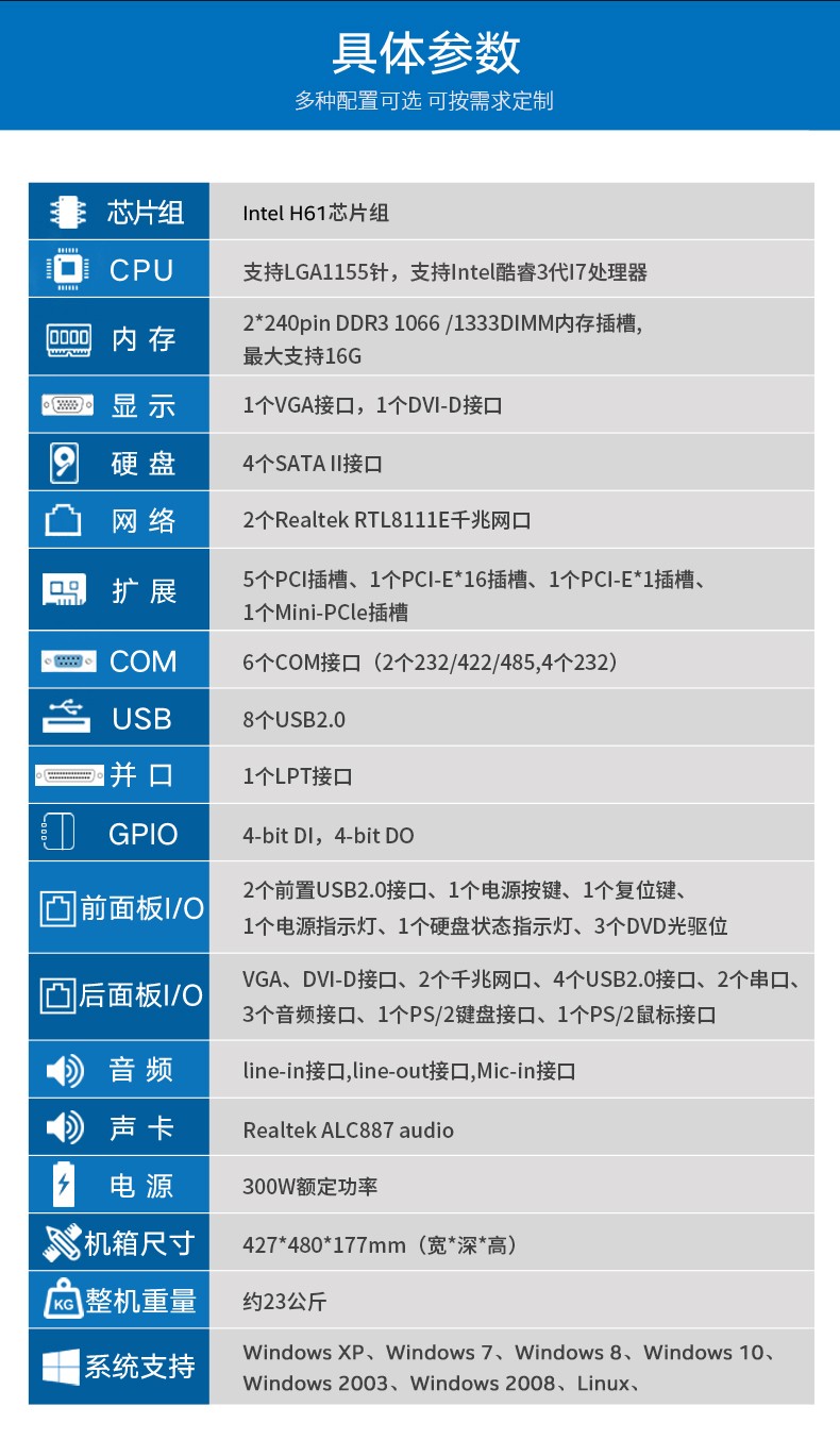 酷睿3代江西工控機(jī),支持呼叫中心,DT-610L-JH61MAI.jpg