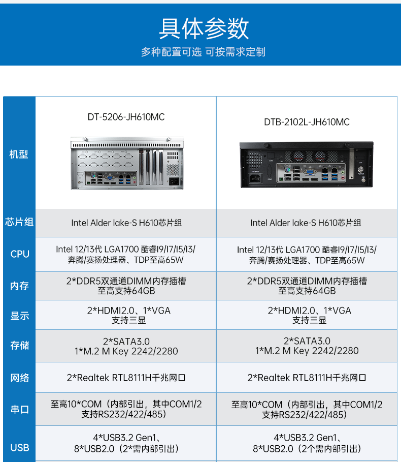 壁掛式重慶工控機(jī),接口豐富可三屏顯示主機(jī)廠家,DT-5206-JH610MC.png