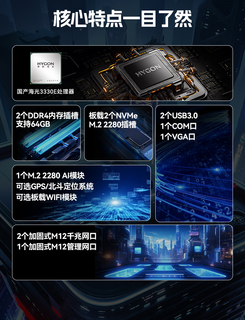 國產(chǎn)化嵌入式計算機,海光3350E安徽工控機電腦,DTB-3480-3330E.jpg